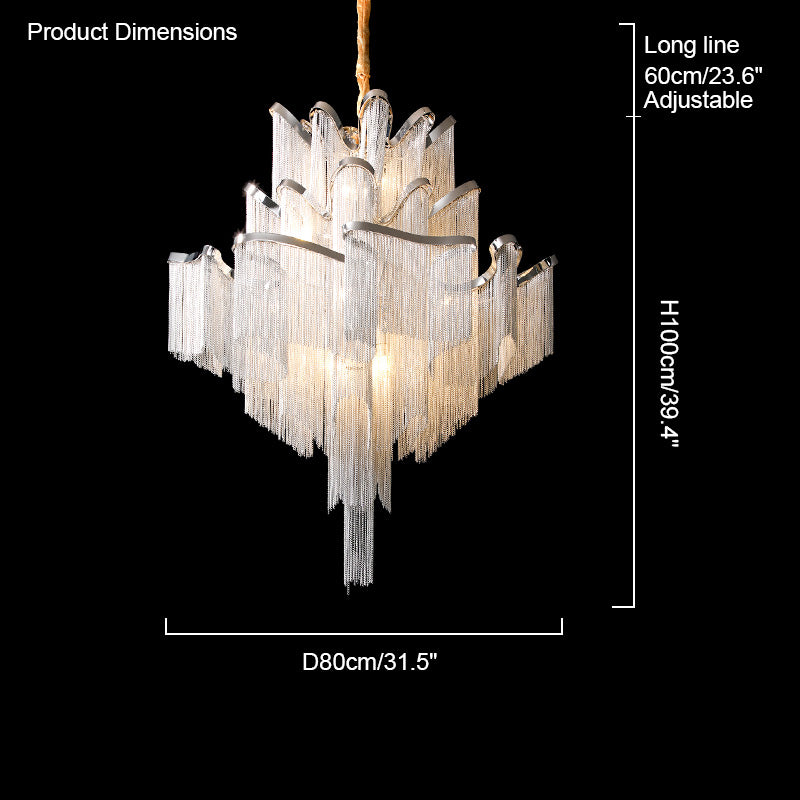Olverai Fringe Tiered Chandelier