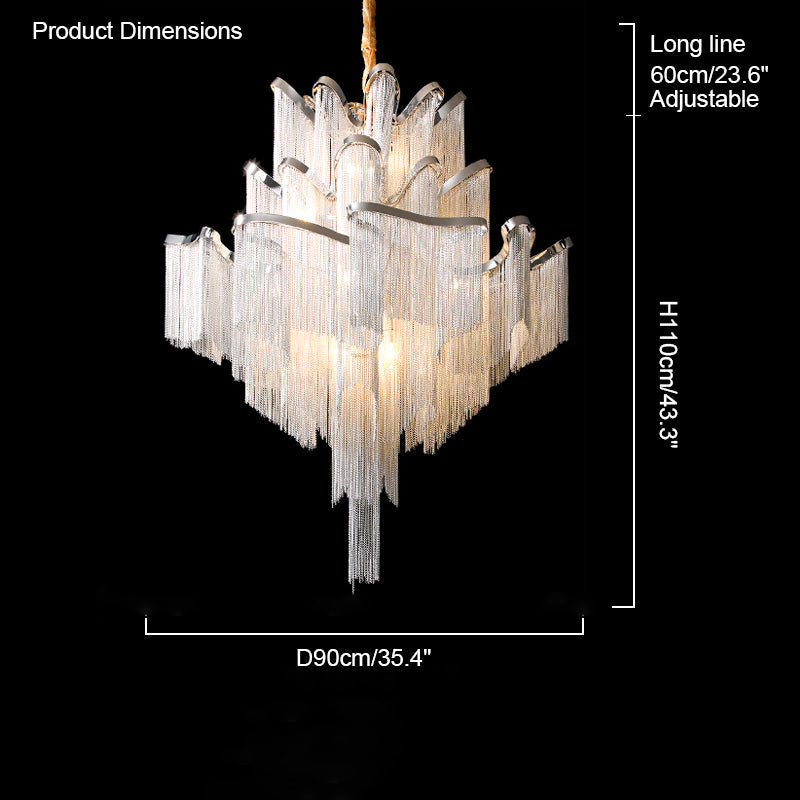Olverai Fringe Tiered Chandelier