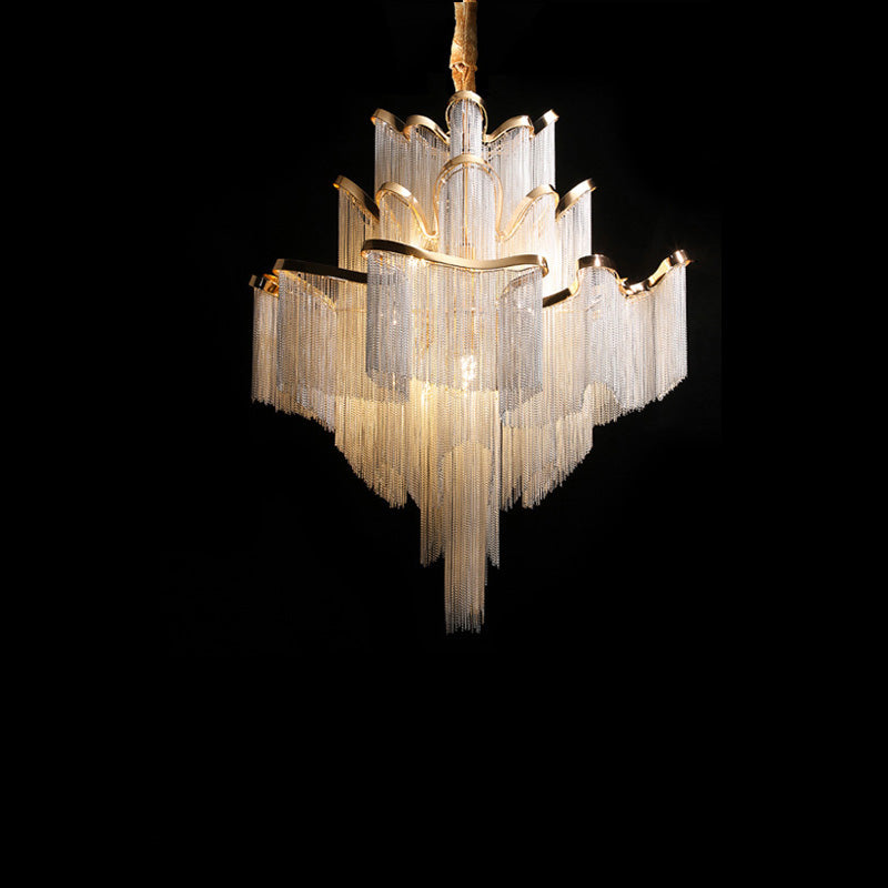 Olverai Fringe Tiered Chandelier