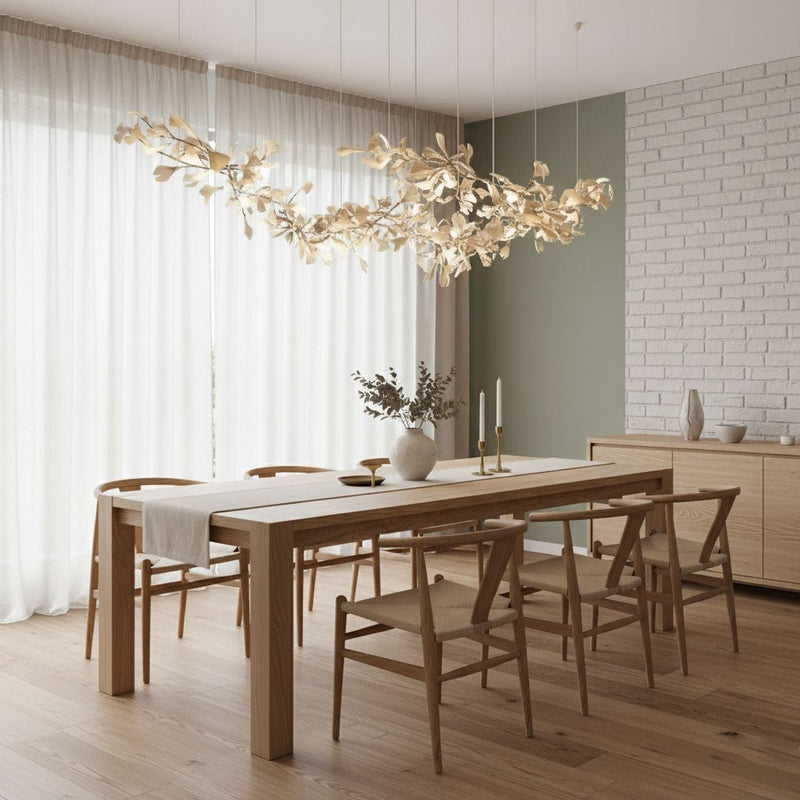 Double Layer Combination Gingko Chandelier - Vakkerlight