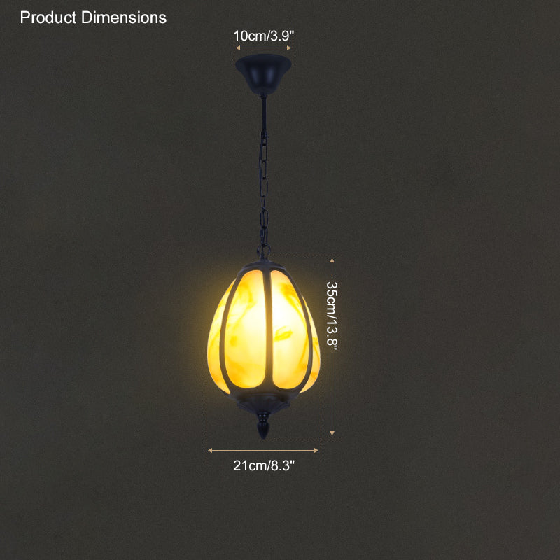 Olverai Outdoor Pumpkin Pendant Light