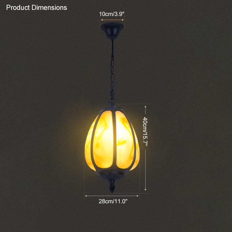 Olverai Outdoor Pumpkin Pendant Light