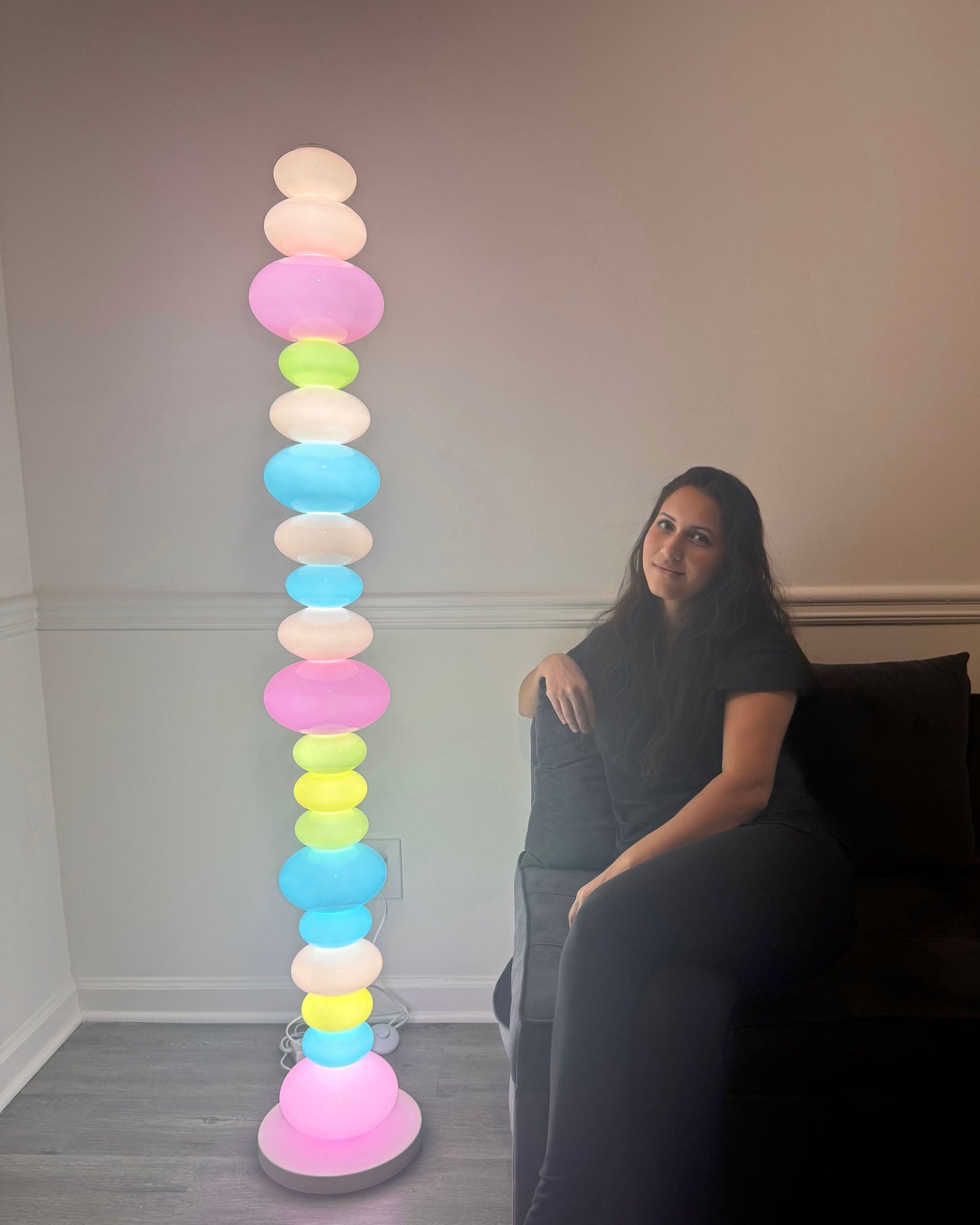 Olverai Candy Skewers Column Floor Lamp