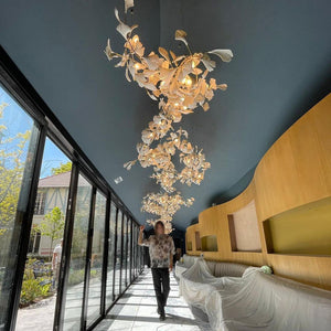 Alessia Ginkgo Grand Linear Chandelier