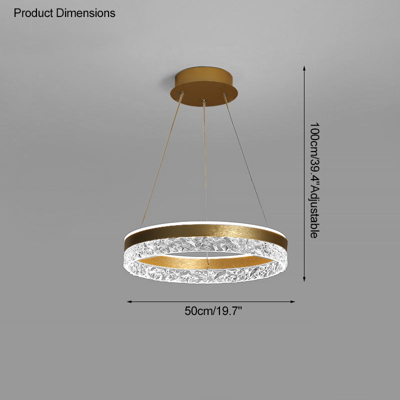 Olverai Acrylic Circular LED Chandelier