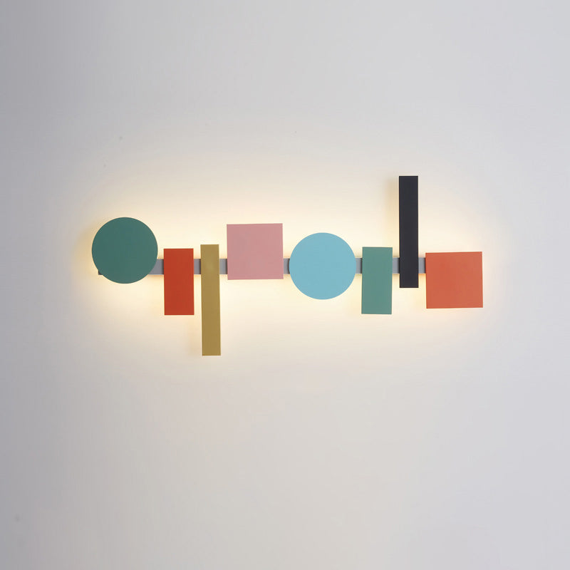 Olverai Colorful Sculptural Art Wall Sconce