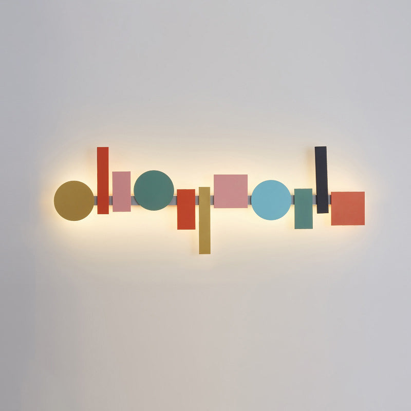 Olverai Colorful Sculptural Art Wall Sconce