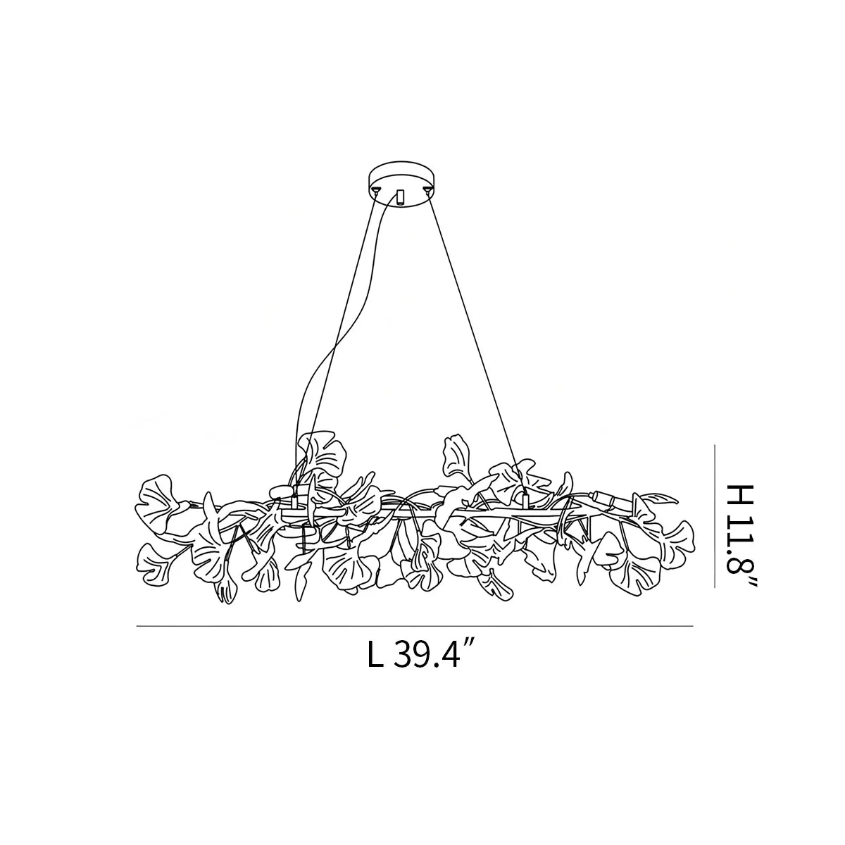 Gingko Chandelier M for Dining Table