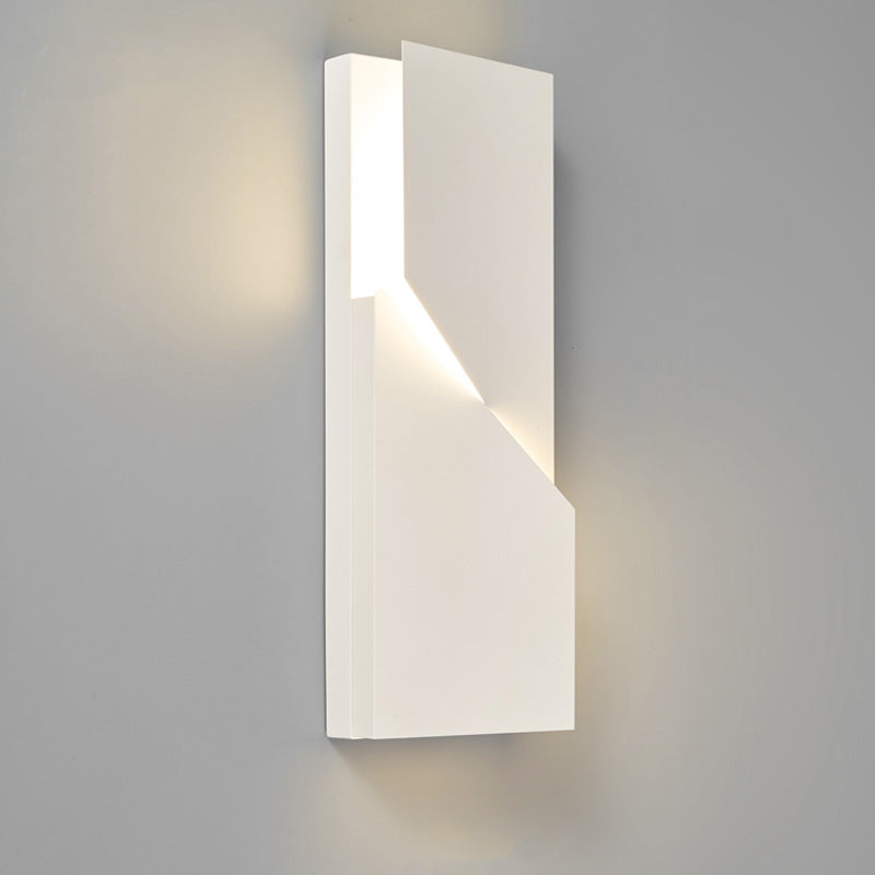 Olverai Rectangular Sculptural Art Wall Sconce
