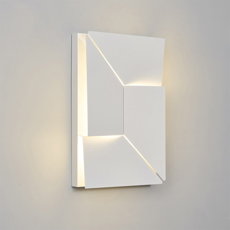 Olverai Rectangular Sculptural Art Wall Sconce
