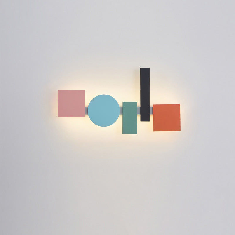 Olverai Colorful Sculptural Art Wall Sconce