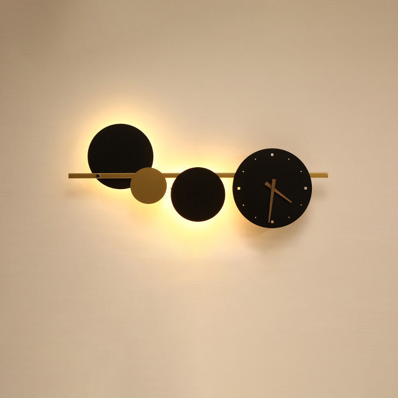 Olverai Sculptural Wall Clock with Led Light