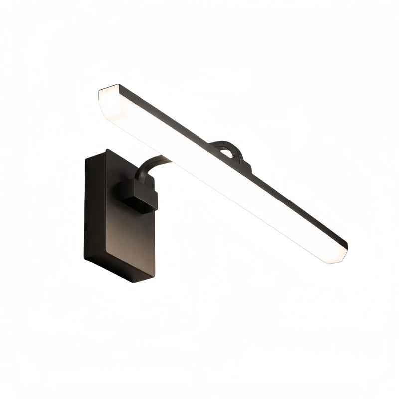 Arcato Modern Vanity Light – Horizontal Light Bar in Matte Black/Brushed Gold for Bathroom