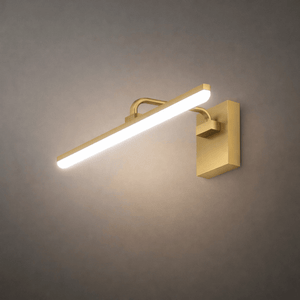 Modern Vanity Light – Horizontal Light Bar in Matte Black/Brushed Gold for Bathroom