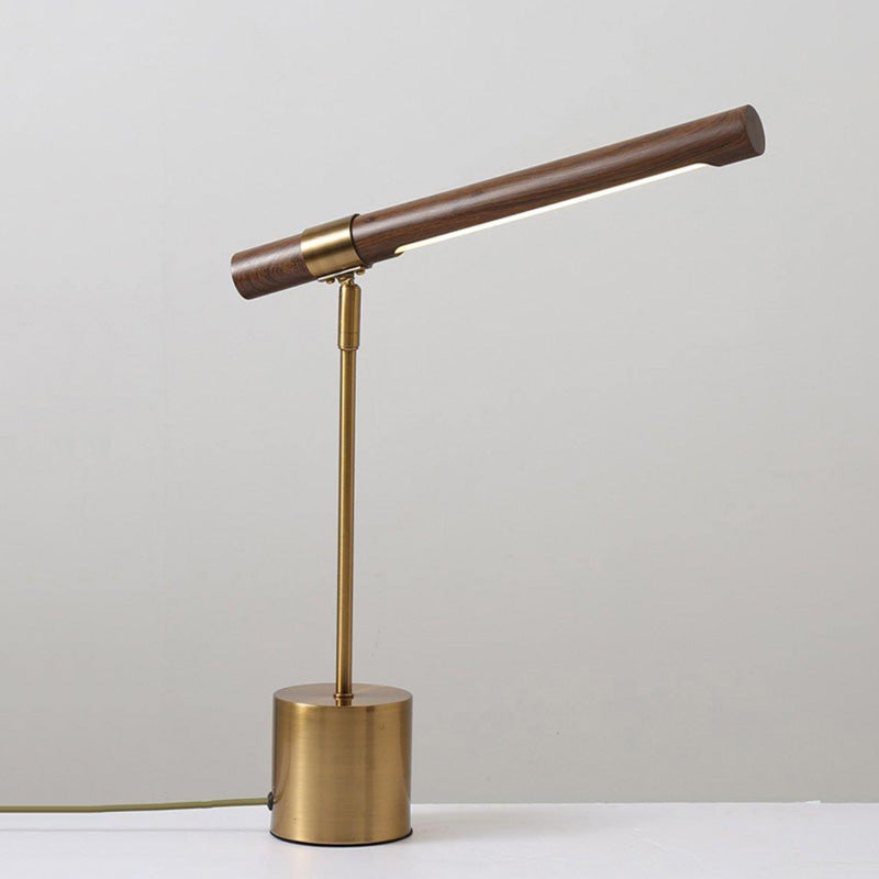 Olverai Walnut-lookalike Cantilever Table Lamp
