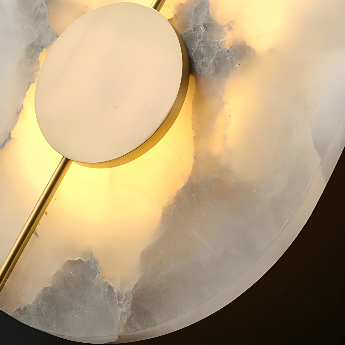 Luxury All Copper Spanish Alabaster Wall Light