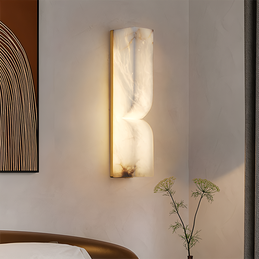 Luxury Spanish Alabaster Wall Sconce for Hallway