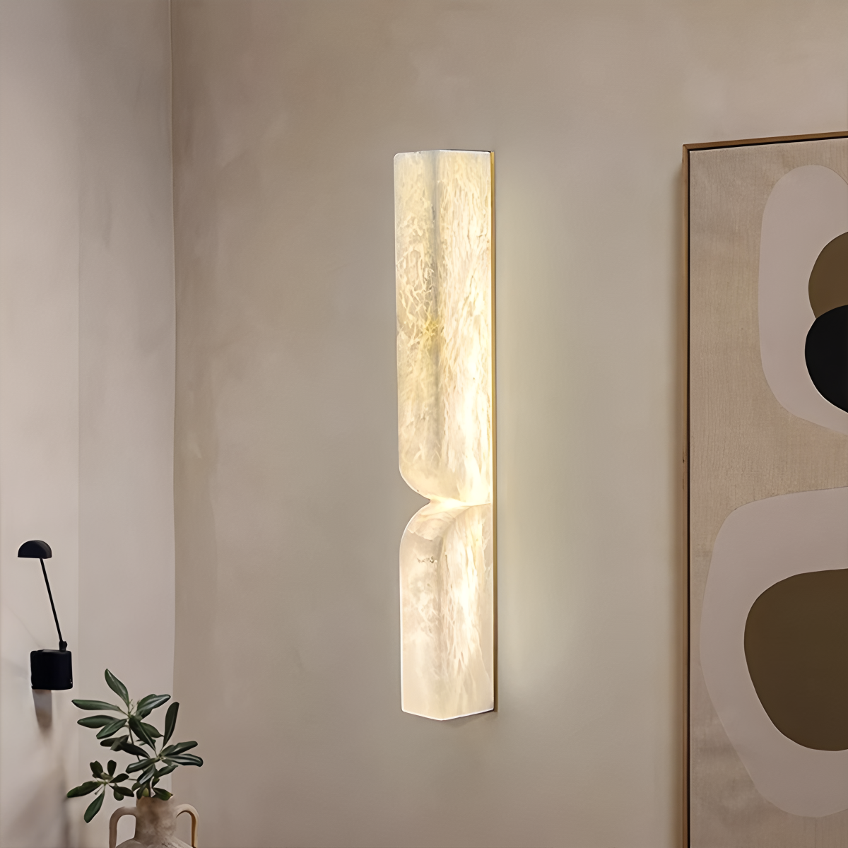 Luxury Spanish Alabaster Wall Sconce for Hallway