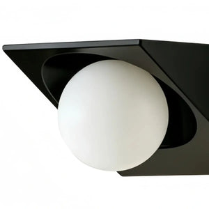 Lunara Cubic Outdoor Wall Lamp--Hardwired & Solar for Courtyard