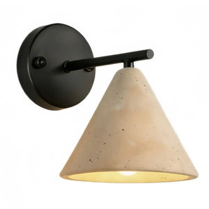 Strata Natural Wall Lamp--Travertine & Wood for Outdoor Courtyard