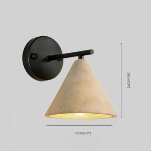 Strata Wall Lamp--Travertine & Wood for Outdoor Yard