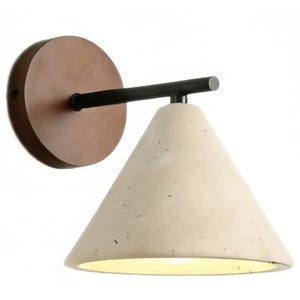 Strata Wall Lamp--Travertine & Wood for Outdoor Yard