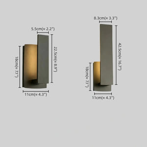 Arcato Wall Lamp--Aluminum Black for Swimming Pool