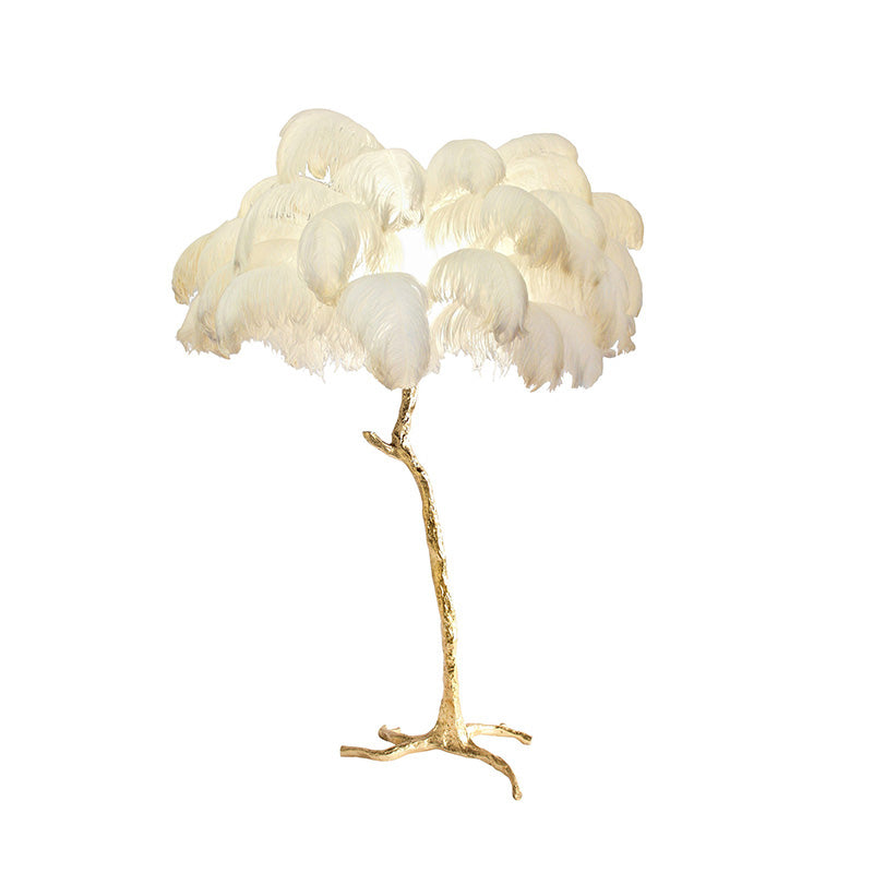 Olverai Feather Palm Tree Floor Lamp