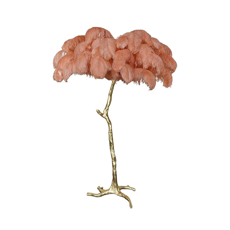 Olverai Feather Palm Tree Floor Lamp