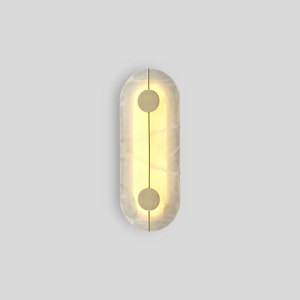 Luxury All Copper Spanish Alabaster Wall Light Oval