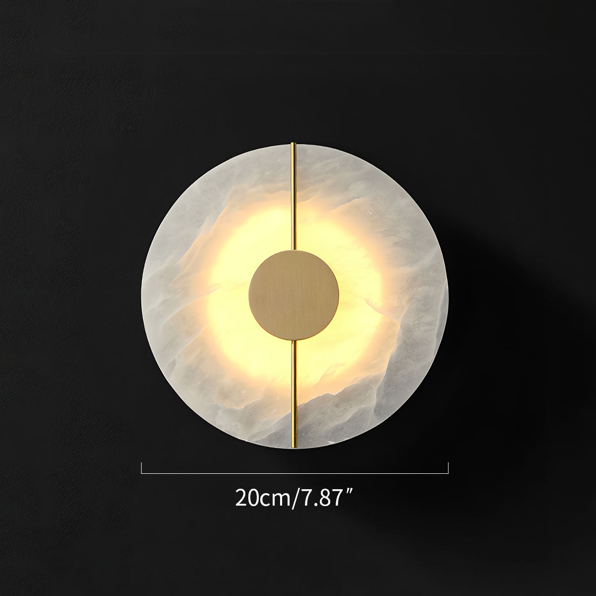Luxury All Copper Spanish Alabaster Wall Light
