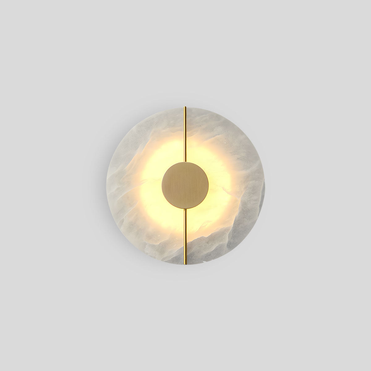 Luxury All Copper Spanish Alabaster Wall Light Round