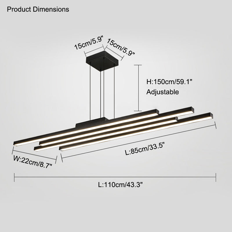 Olverai Wireless Linear Led Chandelier
