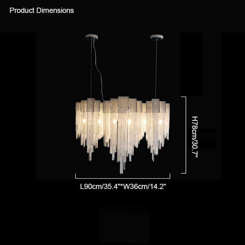 Olverai Fringe Linear Chandelier