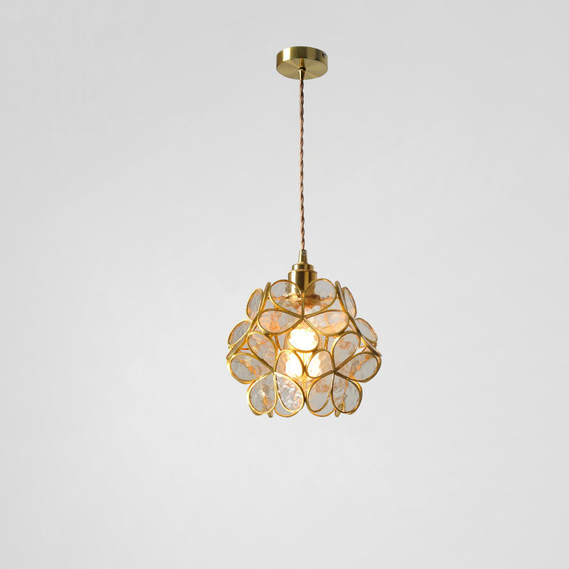 Olverai Cherry Blossom Stained Glass Pendant Light