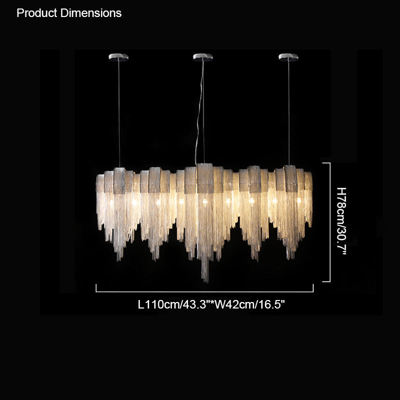 Olverai Fringe Linear Chandelier