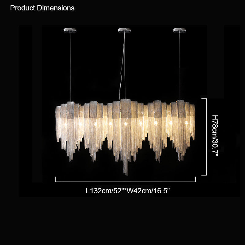 Olverai Fringe Linear Chandelier