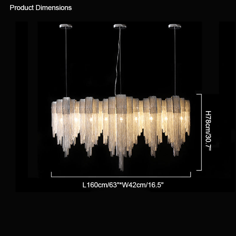 Olverai Fringe Linear Chandelier