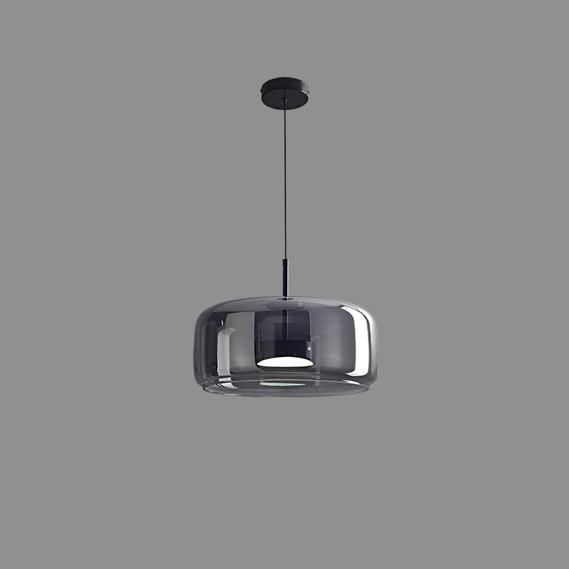Olverai Drum Blown Glass Pendant Light