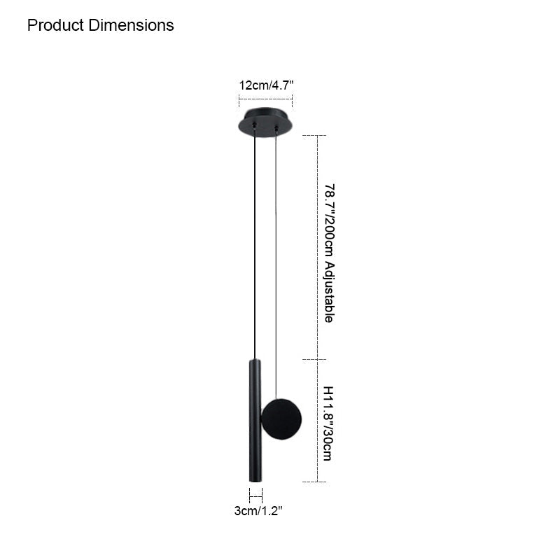 Olverai Adjustable Tube Pendant Light