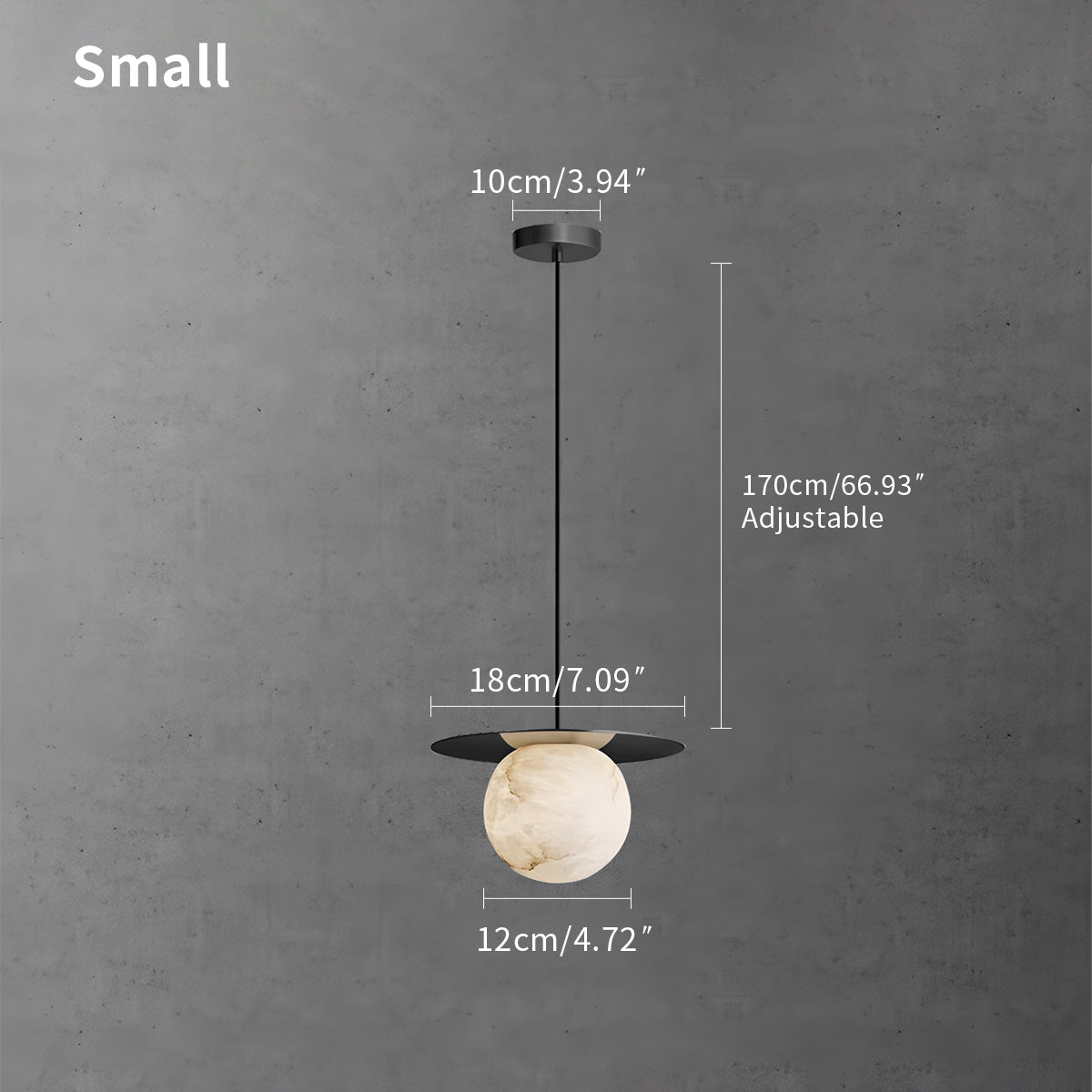 luxury spherical natural onyx pendant light