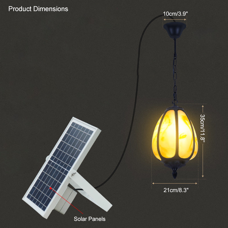 Olverai Outdoor Pumpkin Pendant Light