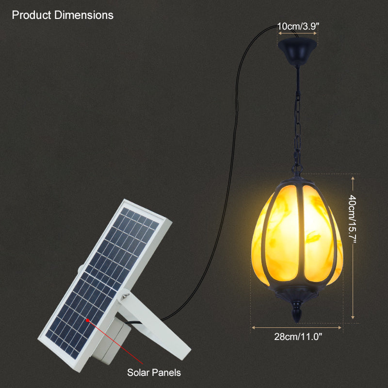 Olverai Outdoor Pumpkin Pendant Light