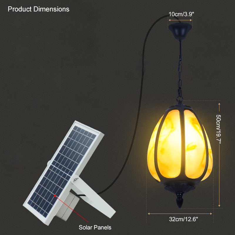 Olverai Outdoor Pumpkin Pendant Light