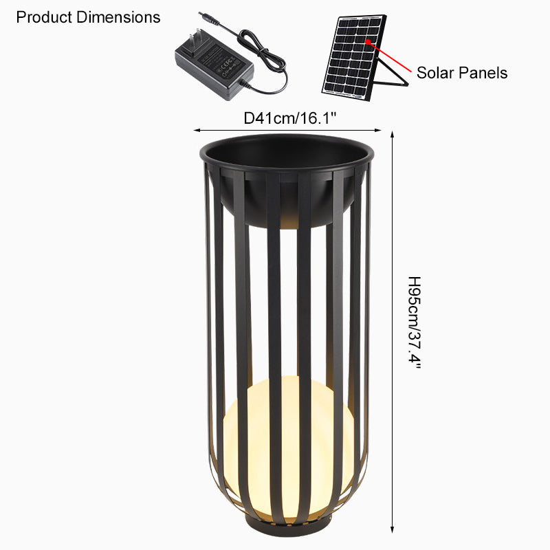 Olverai Solar Rechargeable Patio Floor Light