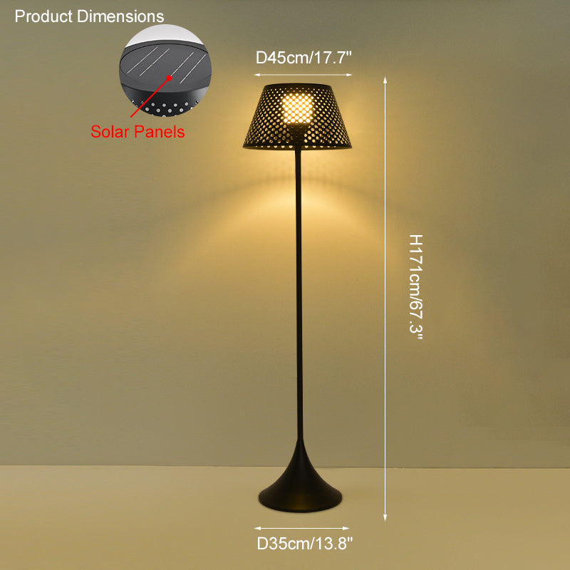 Olverai Solar Rattan Floor Light