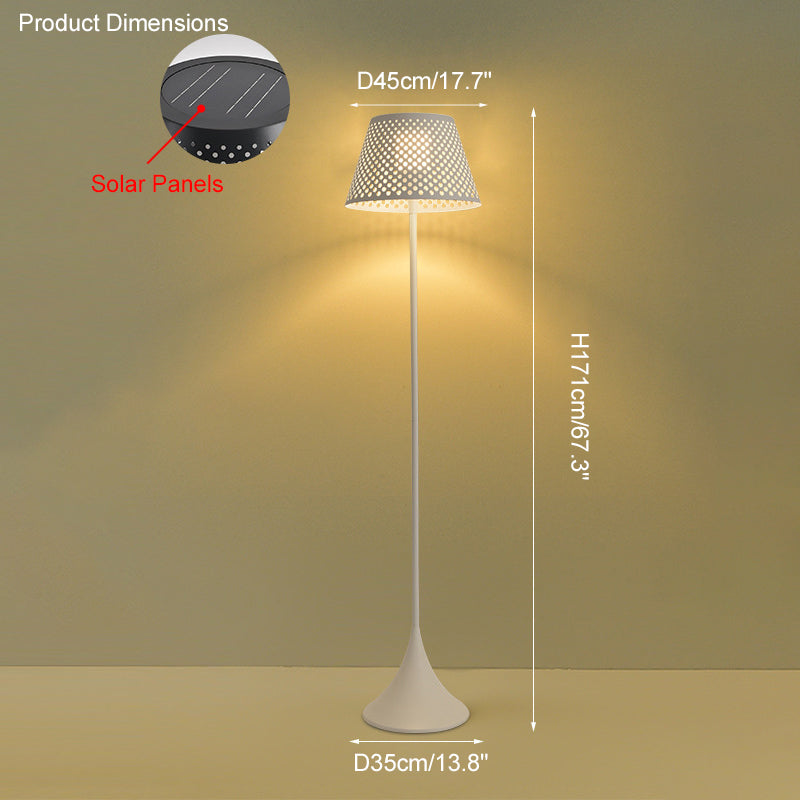 Olverai Solar Rattan Floor Light