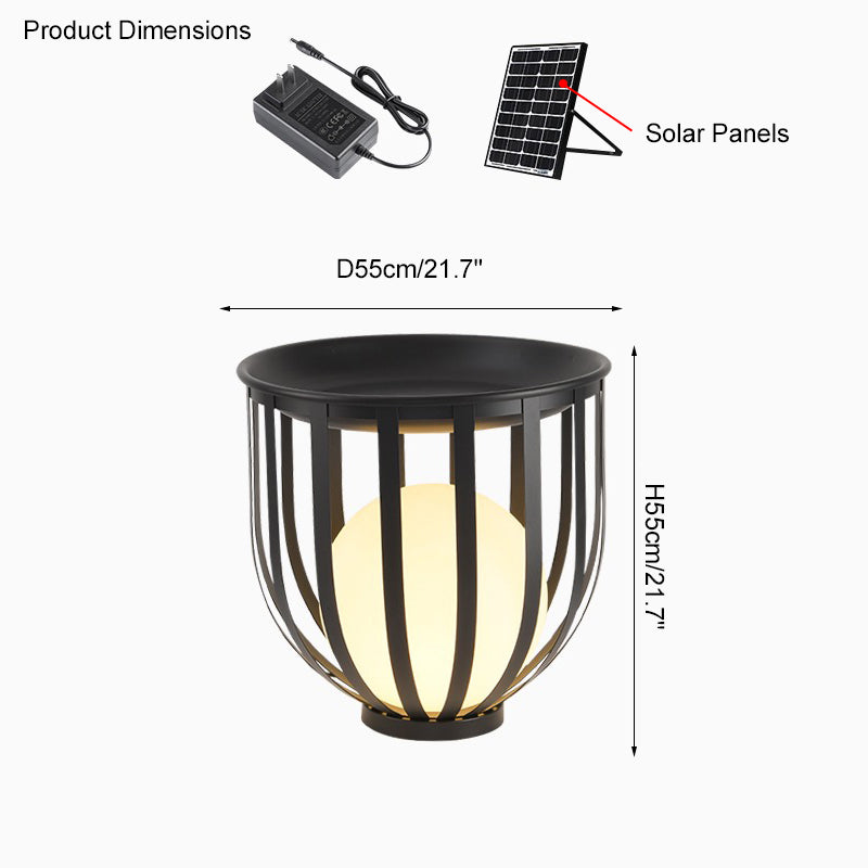 Olverai Solar Rechargeable Patio Floor Light