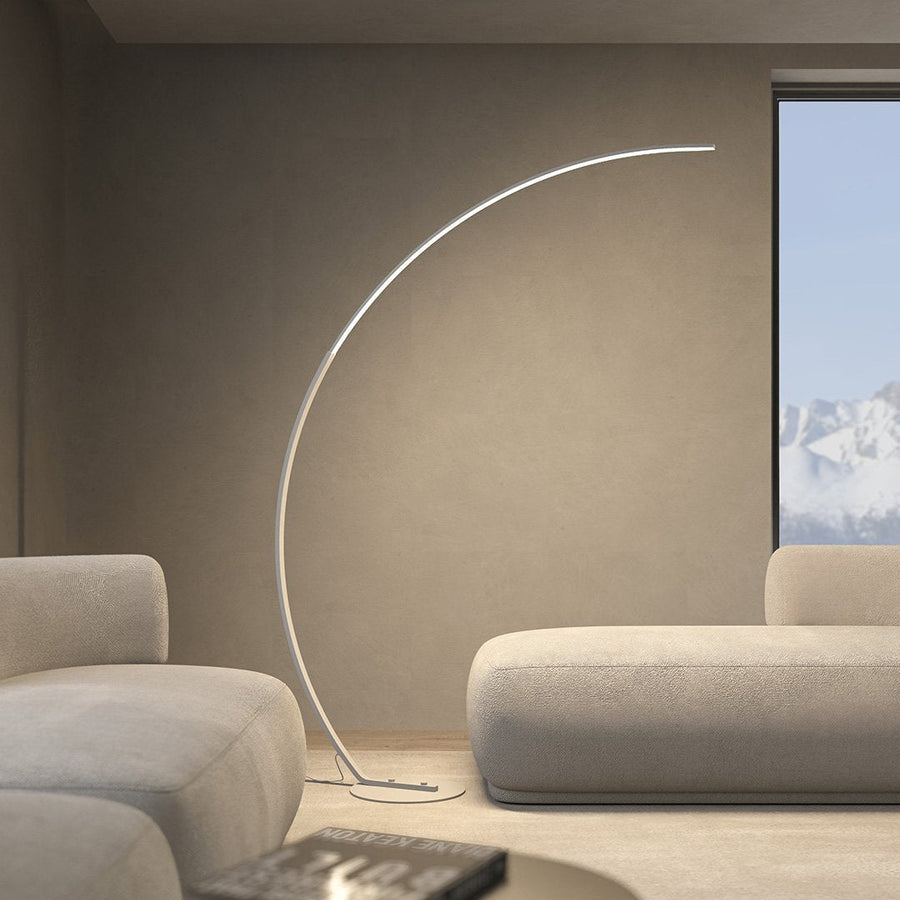 Olverai Crescent Arc LED Floor Lamp