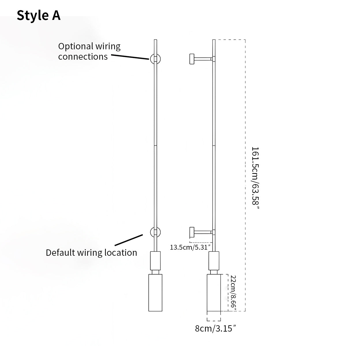 luxury onyx Long strip wall lamp